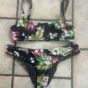 Rip Curl Black Floral Bikini